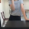 紋理感木耳邊素色上衣