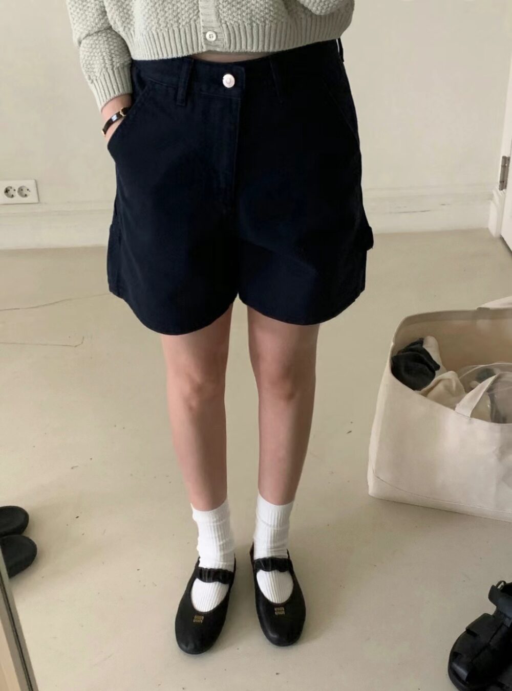 百搭休閒口袋牛仔短褲