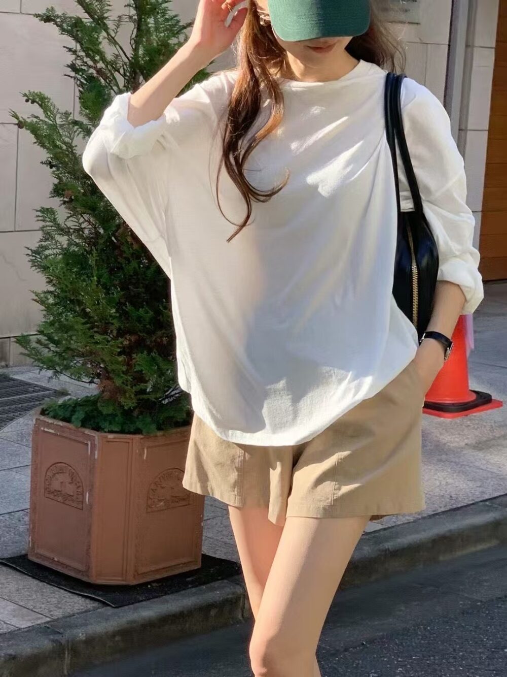 舒服薄料棉天絲長袖上衣