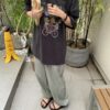 可愛插畫寬鬆長版上衣