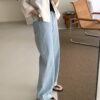 純棉薄款軟料水洗牛仔褲
