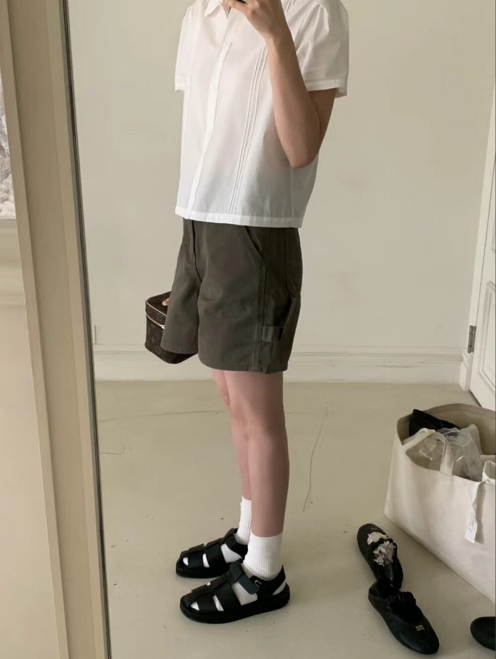 百搭休閒口袋牛仔短褲