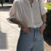 純棉修身牛仔短褲