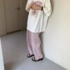 可愛插畫寬鬆長版上衣
