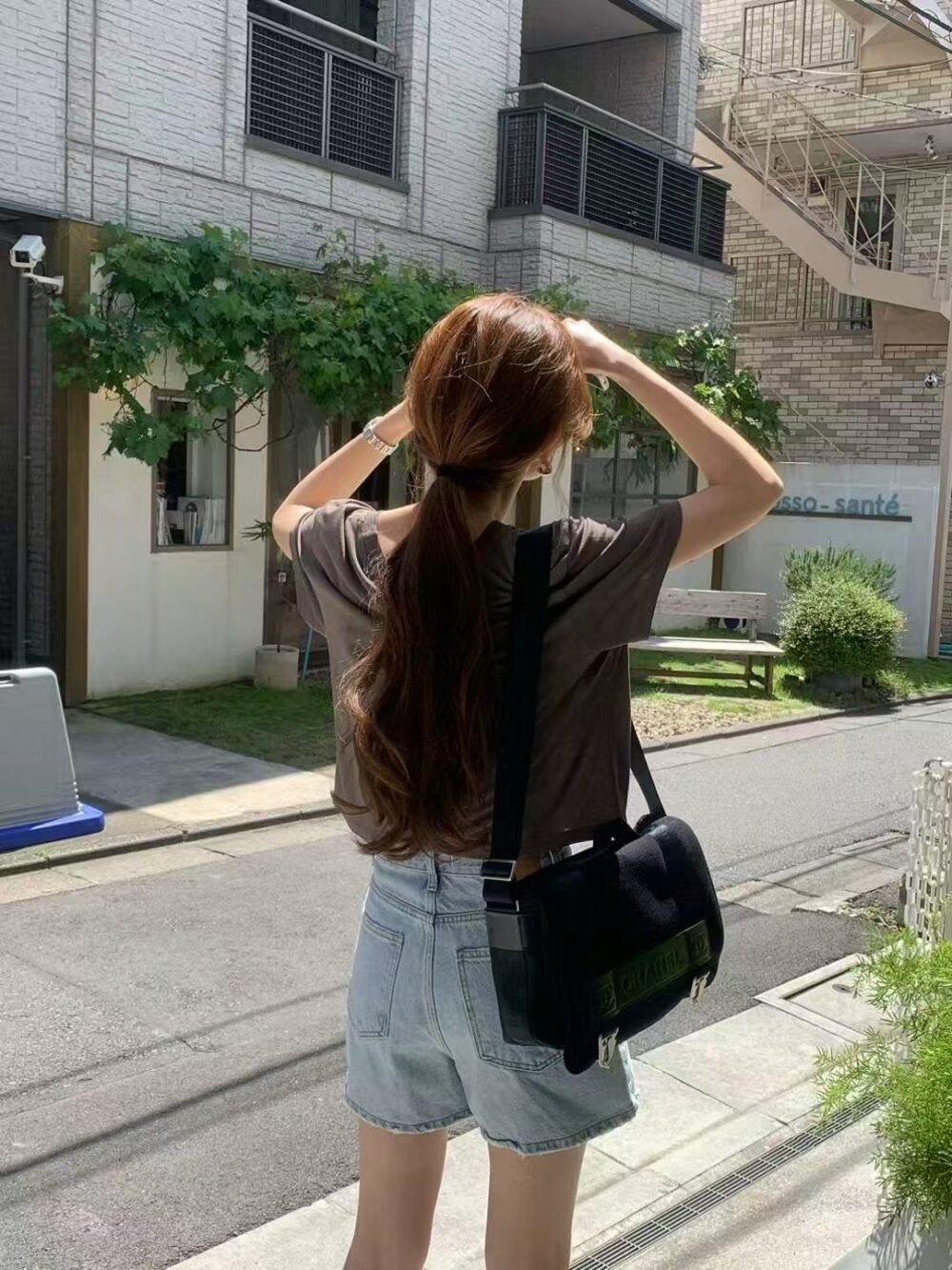 純棉修身牛仔短褲