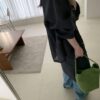 微日系天絲綁帶澎袖罩衫