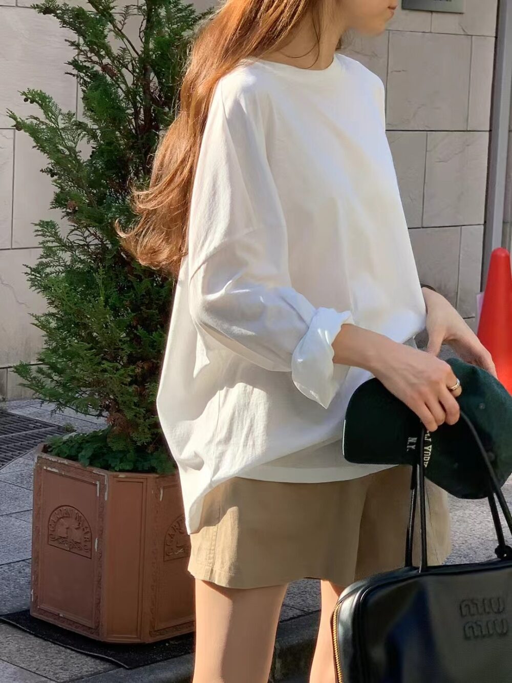 舒服薄料棉天絲長袖上衣