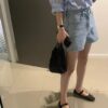 純棉修身牛仔短褲